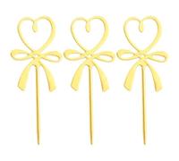 ifundom 3piezas Varilla Mezcladora de Acero Inoxidable para Cera con Bow Dorado para Sellado y Fusión de Cera Práctica y Elegante Reutilizable
