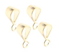 ifundom 4 Cierres Deslizantes de Plata de Ley S925 para Colgantes y Dijes Conector Redondo de 4Mm para Joyería DIY Pasador Metálico para Collar y Pendientes Accesorios para Creación