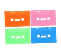 ifundom 4 Cintas de Casete Vírgenes DIY para Proyectos Creativos, Carcasa Retro Vacía de Plástico para Decoración Mural, Regalos Festivos y Manualidades en Fiestas, Cumpleaños y Bodas