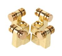 ifundom 4 Juegos Dispositivo de fijación de cuerda del eje de guitarra retenedor de guitarra piezas de árbol de rodillos Piezas de eléctrica Metal Dorado