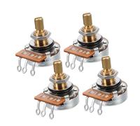 ifundom 4 Mini Potenciómetros De Guitarra A500K Con Eje Dividido Para Volumen O Tono Repuestos Para Guitarra Eléctrica Y Bajo
