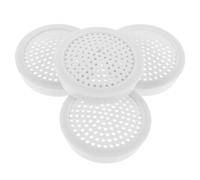 ifundom 4 Piezas Cubierta de Rejilla Redonda de 2 para Altavoz de Coche | Plástico Blanco, Protección contra Vibración y Claridad, para Interior del Tablero, Ajuste