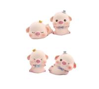ifundom 4 Piezas De Palillos Decorativos Para Tartas Con Forma De Cerdo Adornos De Resina Para Tartas De Cerdo Decoración Para Tartas De Bebé Juguetes