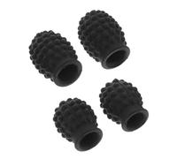 ifundom 4 Piezas Funda Protectora Para Baquetas Negra Tapones Para Baquetas Accesorios Para Batería Protectores De Sordina Estuche