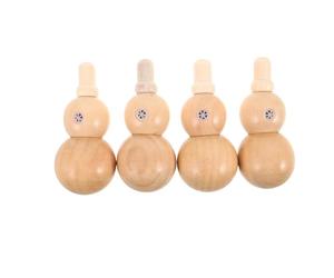ifundom 4 Piezas Kazoo y Fácil de Tocar Diseño Clásico de Calabaza Instrumento de Madera y Adecuado para Actividades al Aire Libre y Viajes para Actividades al Aire Libre Viajes