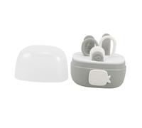 ifundom 4 piezas Kit de Cuidado Infantil con Cortaúñas Seguros Tijeras de Seguridad para Bebés de Uñas y Estuche de Almacenamiento Diseño Ergonómico y Forma de Dibujos Animados para