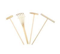 ifundom 4 Piezas Mini Rastrillos de Bambú para Arena Zen Accesorios Decorativos para Micro Paisajes Herramientas Artesanales para Mesas de Arena y Jardines Zen Pequeños