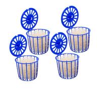 ifundom 4 Piezas Nido De Pájaro Artesanías De Casas De Pájaros Nido De Palomas Material De Anidación De Periquitos Nido De Huevos De Estación De Alimentación De Blue El Plastico