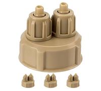 ifundom 4 Tapas de Botellas de Reactor para Acuarios DIY de Co2 de Abs, Repuestos Portátiles para Peceras Pequeñas y Vegetación