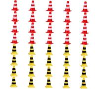 ifundom 40 Piezas Conos De Tráfico Mini para Simulación Bloqueos Carretera y Señales De Tráfico para Niño Niña Juguetes Didácticos Interactivos Infantil
