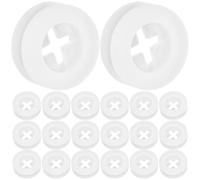 ifundom 40 Piezas Tapón de Silicona para Agujeros de Pajita, Ojales para Agujeros de Paja de 10mm, Blanco, para Tapas de Tarros Mason y Tapa de Fermentador, Fijación Segura, Uso Diario