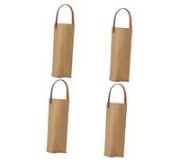 ifundom 4piezas Bolsa De Almacenamiento De Botellas De Vino Lavable Pouch De Kraft Papel Ecológico Para Champán y Vino Para Celebraciones y Compras