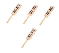 ifundom 4piezas Instrumento De Percusión De Madera Para Juguete Musical Infantil Cuatro Campanas Para Aprendizaje y Desarrollo Musical Guarderías y Hogares