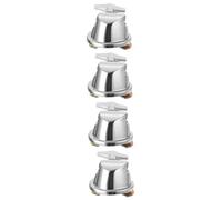ifundom 4piezas Soporte De Tambor De Hierro Plateado Base Para Tom De Batería Accesorios Para Kit De Percusión Compatible Varias Marcas y Modelos