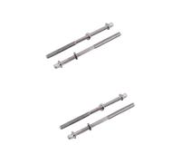 ifundom 4piezas Varillas De Tensión Para Tambor Snare Repuestos De Inoxidable Compatible Mayoría De Tambores Accesorios De Percusión Musical