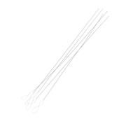 ifundom 5 Agujas para Enhebrar Cuentas Superfinas 0,2x80 Mm de Alambre de Hierro, Agujas para Bordar y Hacer Cuentas Hechas a Mano, Herramientas para Artesanía y Costura, Kit 5 Unidades