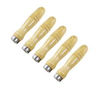 ifundom 5 Mangos de Madera para Herramienta de Corte Resistencia al Impacto y Mejor Control, Ideales para Limas y Archivos de Metal, Color Caqui