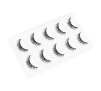 ifundom 5 Pares de Pestañas Postizas Cortas Densas de Fibra Sintética, Aspecto Natural 3d, Reutilizables para Maquillaje Profesional y Uso Diario