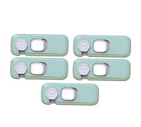 ifundom 5 Piezas abrir la cerradura de la puerta cerradura multiusos mini muebles cerraduras de seguridad para bebés bloqueo de ventana Simple Candado de seguridad Anti-pellizco niño