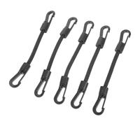 ifundom 5 Piezas Cinchas Elásticas Multiusos con Ganchos Dobles Cuerdas Portátiles para Amarre Seguro Camping Bicicletas y Motos Resistentes y Compactas para Uso Diario al Aire