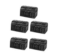 ifundom 5 Piezas Cofres del Piratas Cajas de para Juguete de Halloween Accesorios de Fiesta de Pirata Cajas para Decoración de Fiesta