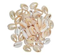ifundom 50 Colgantes de Conchas de Mar Naturales para Hacer Joyas DIY Diseño Único y Material de Concha Marina Beige para Collar y Llavero
