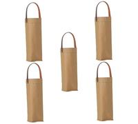 ifundom 5piezas Bolsa De Almacenamiento De Vino Lavable De Papel Kraft Bolsa De Para Botellas De Vino Para Celebraciones y Eventos Especiales