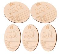 ifundom 5piezas Cartas De Anuncio De Nacimiento Para Bebés Letreros De Crecimiento Para Nuevos Padres Accesorios Fotográficos Para Hospital y Celebraciones De Nuevos Nacidos
