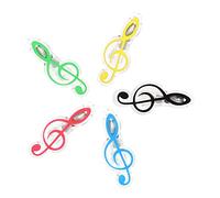 ifundom 5piezas Clave Sujetalibros De Plástico Clips Para Notas Musicales De Colores Pinza Portátil Para Libros De Música Para Escenarios De Ensayo