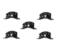 ifundom 5piezas Plantilla De Puente De Violín Práctica De Herramienta Versátil Para Medición De Cuerdas y Acordes Adecuada Para Luthiers y Músicos Color Negro