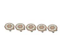 ifundom 5piezas Tambourine Handheld Drum Percussion Instrumento Musical Para Adultos Diseño Tradicional Cultura Uigur Para Actividades Musicales Coordinación