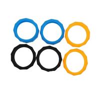 ifundom 6 Anillos de Silicona en Varios Colores Antideslizantes Protección Anti-rolling Fácil de Limpiar para Micrófonos Inalámbricos de Mano