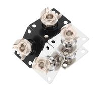 ifundom 6 Conectores Jack de Guitarra Eléctrica Metal Cuadrados, 6,35 Mm, Señal Estable y Prevención de Conexiones Accidentales para Prácticas y Presentaciones