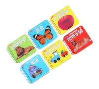 ifundom 6 Libros Educativos Tempranos para Bebés 0-3-6 Años Resistentes al Desgarro Texto Bilingüe Chino-Inglés Incluye Temas de Insectos Frutas Animales Colores y Formas Juego