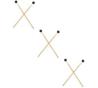 ifundom 6 Piezas Baqueta Lengua Reutilizable Tambor Suministro Tambor Accesorio Percusión Instrumento Musical Palos Ritmo Palos Percusión Mazos De Goma 5A Tambor Bajo Herramienta Portátil