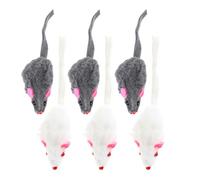ifundom 6 Piezas Juguete para Gatos Ratoncito de Felpa con Sonido Que Estimula Instintos Naturales para Gatos y Gatitos Divertido y Seguro para Jugar en Casa Color Color Aleatorio