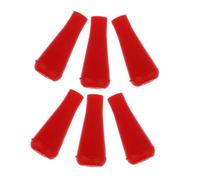 ifundom 6 Piezas Puntas de Flechas de Goma para Arquería Cabezas de Reemplazables y Práctica de Tiro al Color Rojo