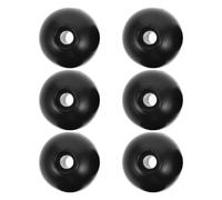 ifundom 6 Piezas Topes de Bola para Cable de Gimnasio Orificio de 8mm, Accesorios de Fitness en PP Negro Fácil Instalación y Rendimiento Duradero para Uso en Casa y DIY