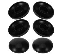 ifundom 6 Tapas de Goma Reemplazables para Tubos de Trampolín Negro, Piezas de Repuesto Resistentes al Desgaste, Protección para Varillas en Juegos al Aire Libre