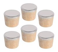 ifundom 6 Tapas de Madera para Botellas Aisladas y Tapón Tetera Buena Función de Sellado, Forma Sencilla y Práctica, Reemplazable, para Botellas de Agua en Uso Diario