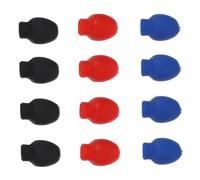 ifundom 6pares Parche de Baqueta de Goma Punta de Silenciador de Baqueta de Fundas de Goma para Protector de Punta para Practicar Interiores sin Ruido