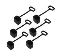 ifundom 6piezas Fundas De Silicona Para Kazoo Resistentes La Suciedad Cubiertas Decorativas De Negro