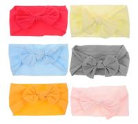 ifundom 6piezas Para Bebés Lazo Accesorios Para Recién Nacidas Bandas De Pelo Elásticas y Cómodas Para Ocasiones Especiales