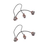 ifundom 6piezas Potenciómetro De Guitarra Ak Bk Eje Dividido Estrías Para Efectos Eléctrico y Control De Tono Compatible La Mayoría De Perillas De Control