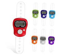 ifundom 7 Piezas Unidades Mini Contador Manual Portátil con Botón de Reinicio Contador de y Puntos de Crochet Colores Surtidos Dígitos Fácil y Diseño Compacto