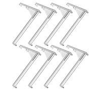 ifundom 8 Clips para Persianas Verticales Diseño de Ángulo Recto, Soporte Invisible de Plástico Transparente para Cortinas en Hogar y Oficina, Paquete de 8 Piezas
