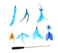 ifundom 8piezas Juguetes para Gatos Varita para Gatos Juguete para Mascotas para Coquetear Adecuado para Juego