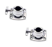 ifundom Accesorio De Batería Wc20 De 2 Piezas Soporte Para Platillo Tom Plateado Abrazadera Ligera Segura Y Resistente Pieza Para Batería.