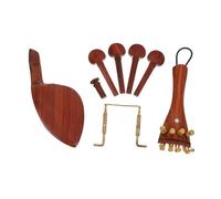ifundom Accesorios Cordal de Madera de Repuesto Marrón para Violín de 5 Piezas para Reparación, Clavijas y Barbilla