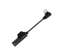 ifundom Adaptador de Audio Pack de 2 Piezas a Auriculares de 3,5mm Tipo C de Metal Negro Conversión de Audio Compacta para Teléfonos Móviles